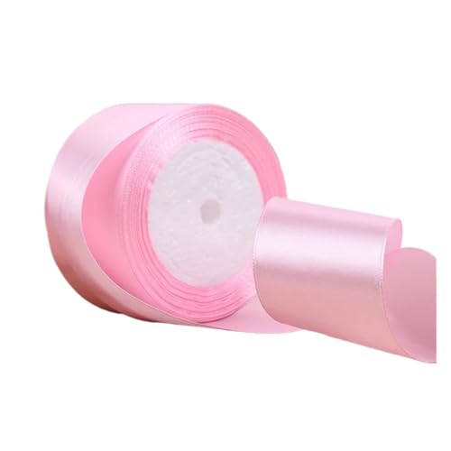 Farbband 4 Stück rosa Satinbänder Seidensatinbänder Bastelmaterial Valentinstag Rosenbänder FüR Die Dekoration(50mm Wide) von QAZWZG