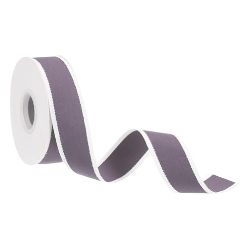 Farbband Band, 9,8 Yards x 25/38 mm, Bonbonband, Rolle, Stoff, Weihnachtsband for Verpacken, Heimdekoration, Blumendekoration FüR Die Dekoration(Purple,9.8 Yards x 38mm) von QAZWZG