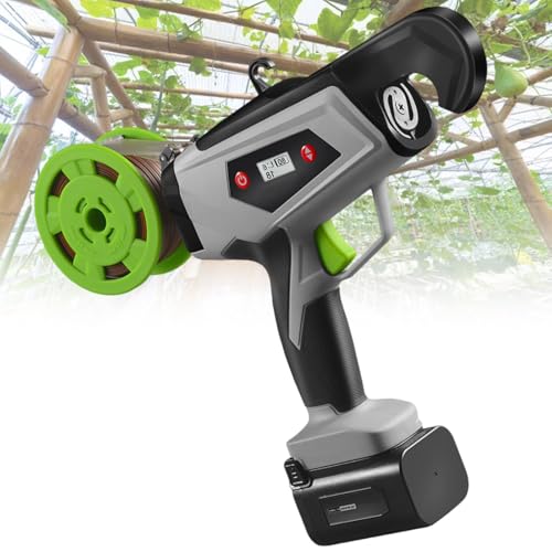 QAZXDRFG Ladebare Pflanzenbindemaschine, 2 Sekunden, schnelles Binden von Ästen, Gartenrebenbindewerkzeug, Digitalanzeige, zur Befestigung von Rankenpflanzen, Umreifung von Gartengemüse QAZXDRFG Ladebare Pflanzenbindemaschine, 2 Sekunden, schnelles Binden von Ästen, Gartenrebenbindewerkzeug, Digitalanzeige, zur Befestigung von Rankenpflanzen, Umreifung von Gartengemüse von QAZXDRFG