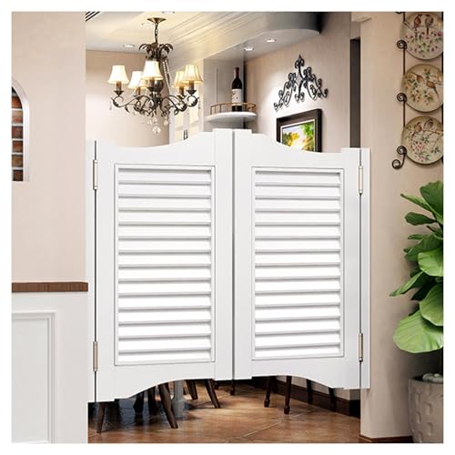QAZXDRFG Schwingende halbe Türen, Massivholz, Limousine, Café, Innenraum, Doppel mit Scharnieren und Hardware-Kit, einfach zu installieren, für Flur, Küche, Bar, Pub, Eingang (weiß, B 70 x H 90 cm) QAZXDRFG Schwingende halbe Türen, Massivholz, Limousine, Café, Innenraum, Doppel mit Scharnieren und Hardware-Kit, einfach zu installieren, für Flur, Küche, Bar, Pub, Eingang (weiß, B 70 x H 90 cm) von QAZXDRFG