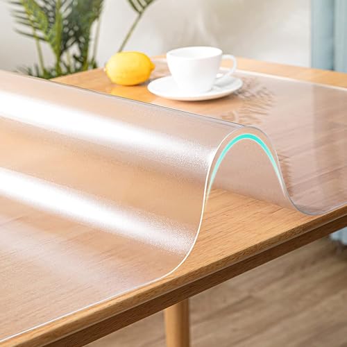 QAZXDRFG wasserdichte PVC-Tischdecken 1,5 mm, 55 x 63 Zoll, rechteckiger Tischdeckenschutz aus Polyester, Tischdeckenschutz, Kunststoff-Tischunterlage, ölbeständig, auslaufsicher und wasserabweisend QAZXDRFG wasserdichte PVC-Tischdecken 1,5 mm, 55 x 63 Zoll, rechteckiger Tischdeckenschutz aus Polyester, Tischdeckenschutz, Kunststoff-Tischunterlage, ölbeständig, auslaufsicher und wasserabweisend von QAZXDRFG