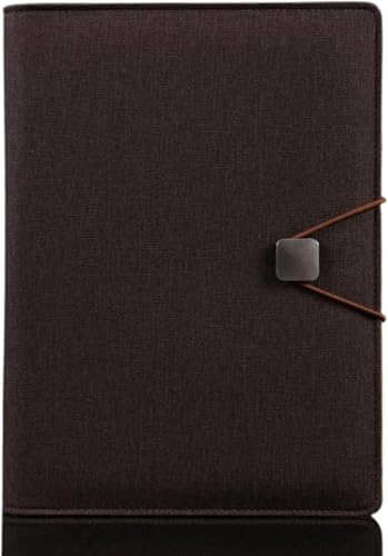 QBGJDOGE Business Notizbuch Hochwertige Meeting Notizbuch Spirale 6 Löcher Tagebuch Planer Agenda Verdickt Filofax Schön A5 Tagebuch Persönlich Für Arbeit, Lern(Brown) von QBGJDOGE