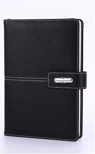 QBGJDOGE Business Office Meeting Dieses magnetische Knopf-Taschenbuch-Notizbuch-Geschenkbox-Set(Argento) von QBGJDOGE