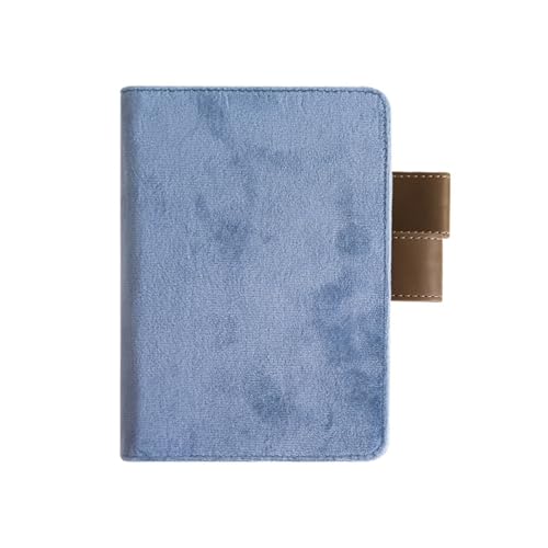 QBGJDOGE Notizbuch Japanisches und koreanisches Briefpapier A5A6 Hobo-Planer Buchumschlag Stoffkunst Notizbuch Shell Studententagebuch Schulbriefpapier Großhandel for Arbeit, Studium(Grey Blue,A6) von QBGJDOGE