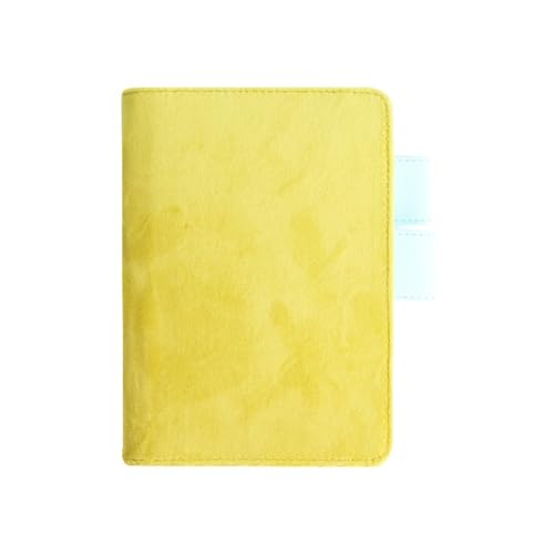 QBGJDOGE Notizbuch Japanisches und koreanisches Briefpapier A5A6 Hobo-Planer Buchumschlag Stoffkunst Notizbuch Shell Studententagebuch Schulbriefpapier Großhandel for Arbeit, Studium(Yellow,A6) von QBGJDOGE