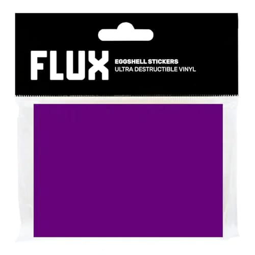Flux Eierschalen-Aufkleber – Ultra zerstörbares Vinyl – 50 Stück (lila) von QBIX
