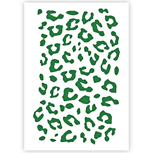 QBIX Leopardenmuster Schablone - zum Malen auf Holz, Leinwand, Papier, Stoff, Boden, Wand und Fliesen - Wiederverwendbare DIY Kunst und Handwerk Schablonen (A3 (29,7 x 42 cm)) von QBIX