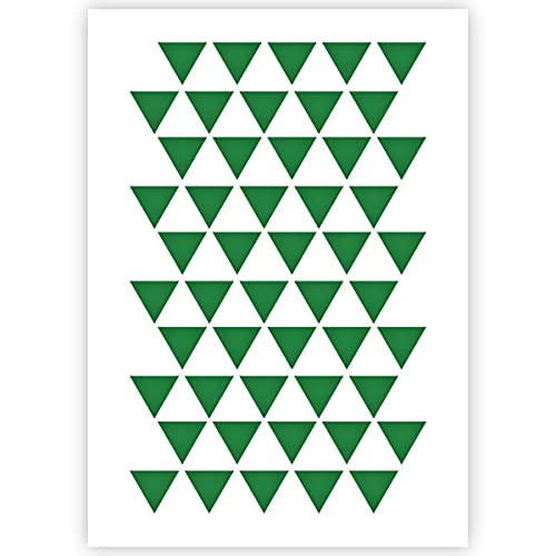 QBIX Schablone mit dreieckigem Muster – zum Malen auf Holz, Leinwand, Papier, Stoff, Boden, Wand und Fliesen – wiederverwendbare DIY Kunst und Handwerk Schablonen (A4 (21 x 29,7 cm) von QBIX