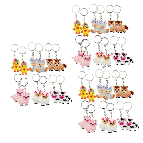 QBTZLATJ 3Sets Animal Schlüsselanhänger zarte Hang -Schlüsselring -Ornamente Bunny Cat Hamster Dekorative Anhänger 12pcs*3 QBTZLATJ 3Sets Animal Schlüsselanhänger zarte Hang -Schlüsselring -Ornamente Bunny Cat Hamster Dekorative Anhänger 12pcs*3 von QBTZLATJ