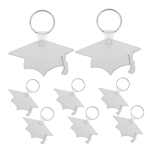 QBTZLATJ 8PCS -Abschlusskappe Keychain Sublimation Schlüsselketten für Abschlussfeier bevorzugt stilvolle Accessoires für Taschen und bevorzugt QBTZLATJ 8PCS -Abschlusskappe Keychain Sublimation Schlüsselketten für Abschlussfeier bevorzugt stilvolle Accessoires für Taschen und bevorzugt von QBTZLATJ