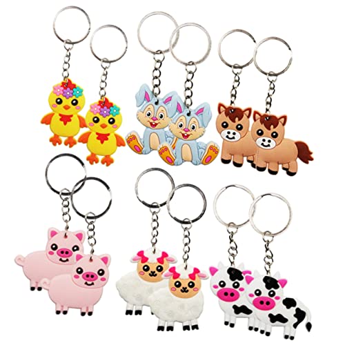 QBTZLATJ Cartoon Animal Schlüsselschüben 12pcs Set entzückende Schlüsselanhänger für Mädchen dekorativ QBTZLATJ Cartoon Animal Schlüsselschüben 12pcs Set entzückende Schlüsselanhänger für Mädchen dekorativ von QBTZLATJ