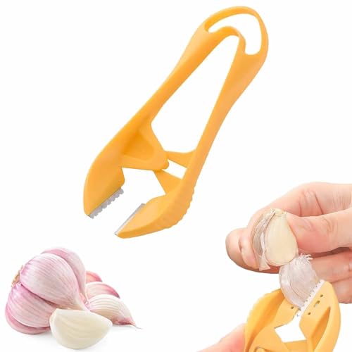 Schneller und tragbarer Knoblauchschäler, Pinzettenwerkzeug aus Edelstahl for Knoblauchschäler, einfaches und schnelles Knoblauchschälen zur Vermeidung von Gerüchen an Ihren Händen(1 pc) von QCDZSW