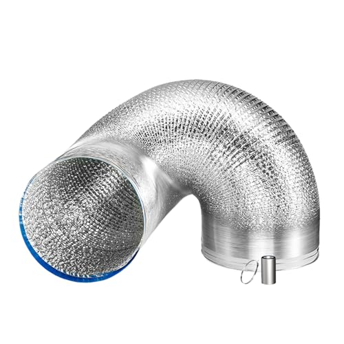 Ein versteh versteh ich nicht. Abluftschlauch, flexibler, vertragsfreier Klimaanlagenschlauch, Luftkanal, Luftzirkulationsschlauch for mehrere Anwendungen, mit 1 Klemme und Klebeband(2m 170mm) von QCKNKMGG