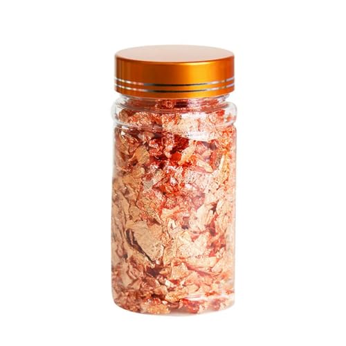 Goldes Papier, 3 g 4 g 5 g 10 g Folie Glitzerflocken Pailletten Konfetti Mehrfarbig(A9-roseglod 5g) von QCKNKMGG