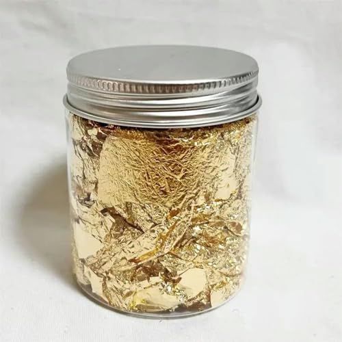 Goldes Papier, Folienblattflocken for Backen, Kuchendekorieren, Gebäck, Sushi, Schokolade und Basteln, mehrfarbig(Style D - 3g) von QCKNKMGG