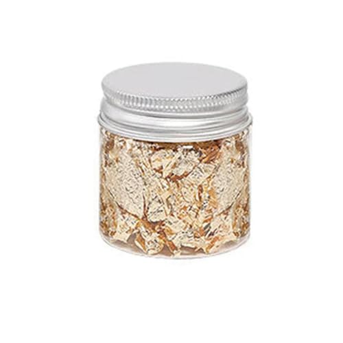 Goldes Papier, Glitzer-Nailart-Folienpapier 5 g oder 10 g, mehrfarbig(Gold 10g) von QCKNKMGG