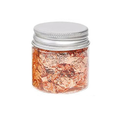 Goldes Papier, Glitzer-Nailart-Folienpapier 5 g oder 10 g, mehrfarbig(Rose Gold 10g) von QCKNKMGG
