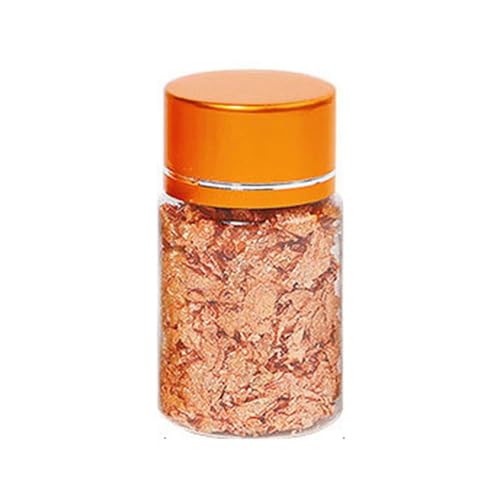 Goldes Papier, Glitzer-Nailart-Folienpapier 5 g oder 10 g, mehrfarbig(Rose Gold 5g) von QCKNKMGG