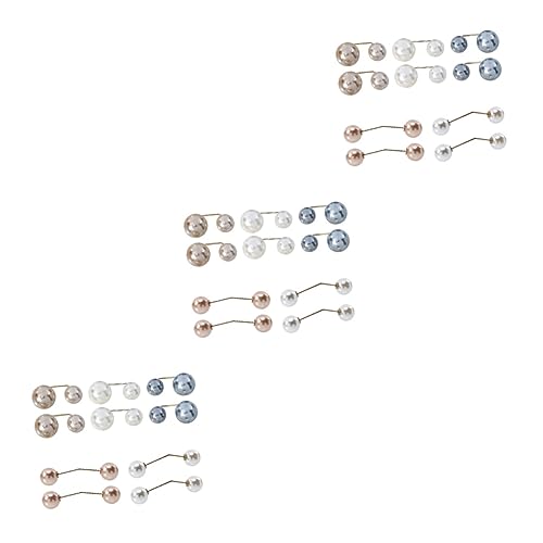 Kunststoffknopf, 10 Stück Perlenbrosche Schalclip Schalhalter Verschlussstift Verschiedene Farben 2 Größen von QCKNKMGG