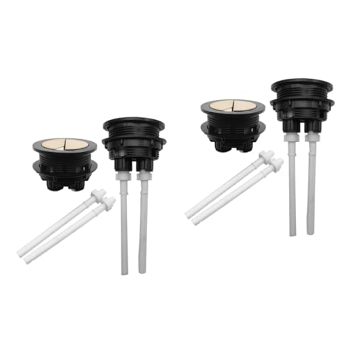 Kunststoffknopf, 4er-Pack Doppel-Drucktoiletten-Spülknopf-Ersatz, mehrfarbig, for 48 mm Loch Kunststoffknopf, 4er-Pack Doppel-Drucktoiletten-Spülknopf-Ersatz, mehrfarbig, for 48 mm Loch von QCKNKMGG