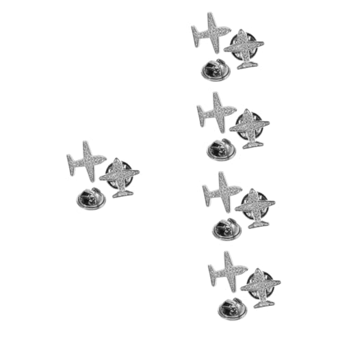Kunststoffknopf, Broschenknöpfe, Legierung, Silber, 1,60 x 1,50 x 1,30 cm, 10 Stück von QCKNKMGG