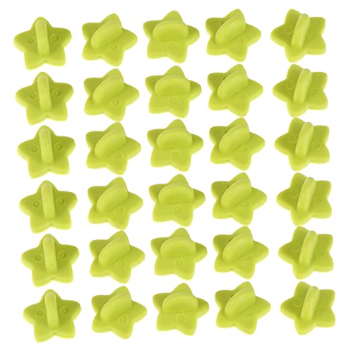 Kunststoffknopf, Gummi-Anstecknadeln, Hellgrün, 3er-Pack von QCKNKMGG