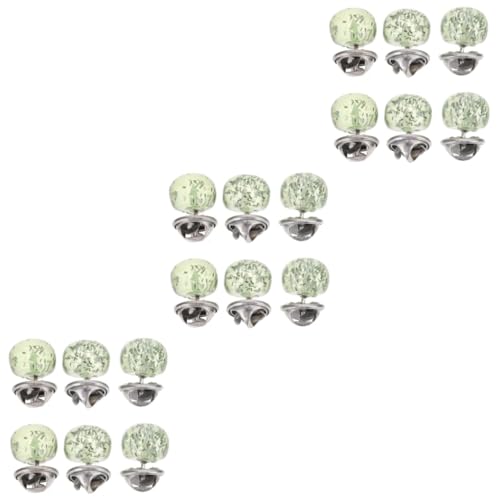 Kunststoffknopf, Kragen-Druckknopf-Corsagen for Damen, 6er-Pack, mehrfarbig, 1,7 x 1,1 cm(Greenx3pcs,1.7X1.1cmx3pcs) von QCKNKMGG