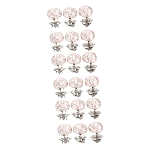 Kunststoffknopf, Kragen-Druckknopf-Corsagen for Damen, 6er-Pack, mehrfarbig, 1,7 x 1,1 cm(Pinkx3pcs,1.7X1.1cmx3pcs) von QCKNKMGG