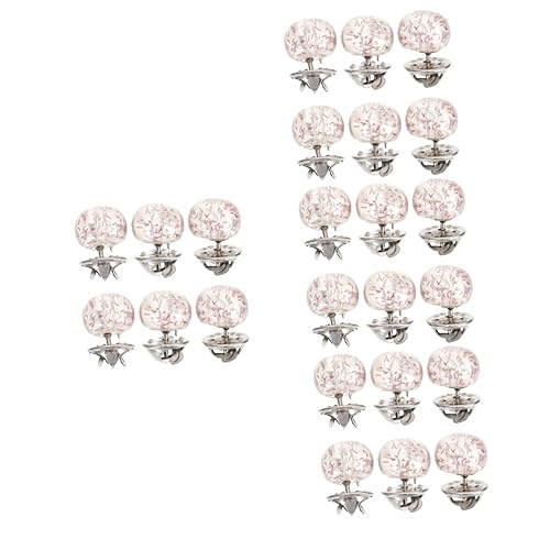 Kunststoffknopf, Kragen-Druckknopf-Corsagen for Damen, 6er-Pack, mehrfarbig, 1,7 x 1,1 cm(Pinkx4pcs,1.7X1.1cmx4pcs) von QCKNKMGG