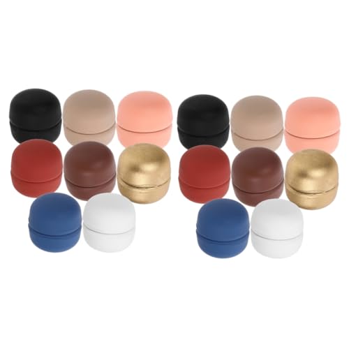 Kunststoffknopf, Packung mit 16 magnetischen Schal-Hijab-Pins, mehrfarbig, 1,8 x 1,2 x 1,2 cm von QCKNKMGG
