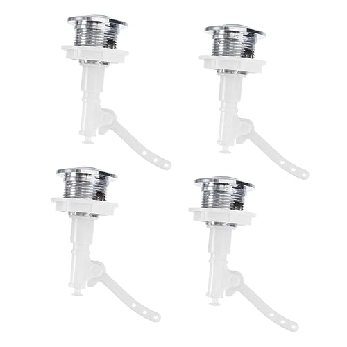 Kunststoffknopf, Toilettentank-Druckknopf-Ersatz, 4er-Pack, Weiß Kunststoffknopf, Toilettentank-Druckknopf-Ersatz, 4er-Pack, Weiß von QCKNKMGG