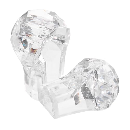 Kunststoffknopf, Toilettentank-Druckknopf in Herzform, transparent von QCKNKMGG