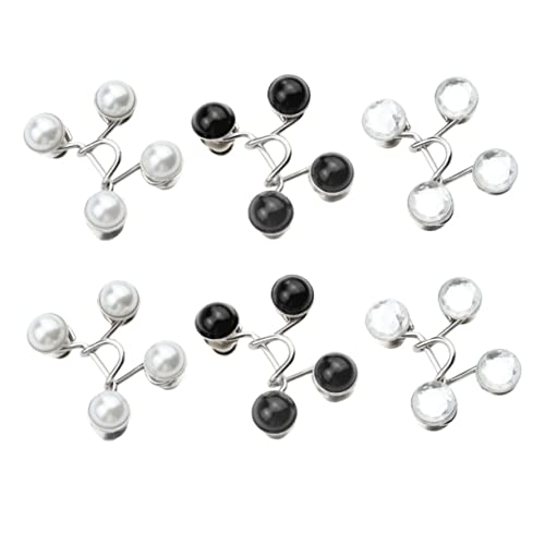 Kunststoffknopf, Verstellbare Taillenschnalle mit Knopfverlängerung, 6er-Pack, mehrfarbig, mehrere Größen(Assorted Color 1) von QCKNKMGG