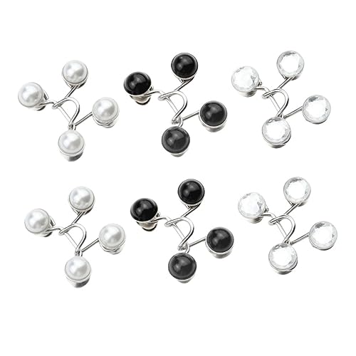 Kunststoffknopf, Verstellbare Taillenschnalle mit Knopfverlängerung, 6er-Pack, mehrfarbig, mehrere Größen(Assorted Color 2) von QCKNKMGG