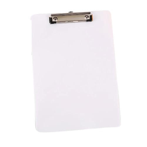 Niedliche Klemmbretter Board Clips, 3 stücke A4 Büroklammerhalter Informationsordner Speicherorganisator Schulschreibwaren Suppliesfor Unternehmen(White) von QCKNKMGG