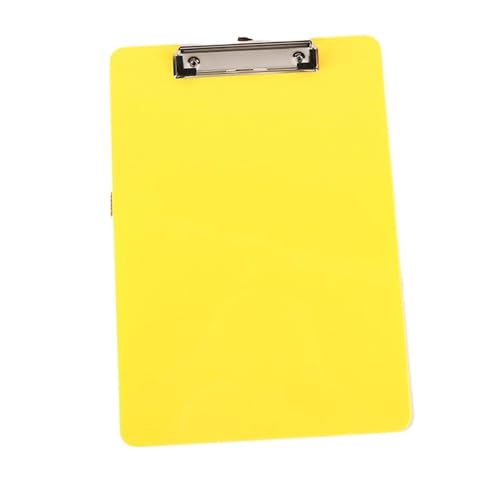 Niedliche Klemmbretter Board Clips, 3 stücke A4 Büroklammerhalter Informationsordner Speicherorganisator Schulschreibwaren Suppliesfor Unternehmen(Yellow) von QCKNKMGG