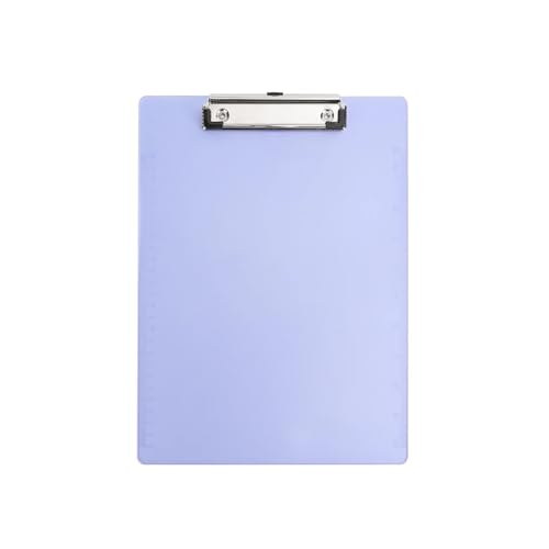 Niedliche Klemmbretter Board Clips, 4 Stück A4-Dateiordner, Schreibblock, 80 Blatt Kapazität, Memo-Clipboard, wasserdicht, Schulbedarf, Büromaterial for Unternehmen(Purple) von QCKNKMGG