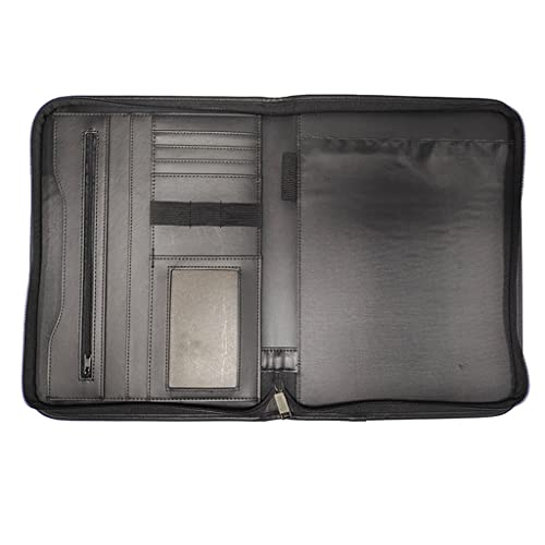 PU-Sitzungskarte, A4 PU Leder Reißverschluss Klemmbrett Ordner Konferenz Padfolio Multicolor(A) von QCKNKMGG
