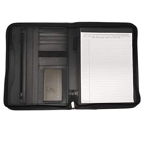 PU-Sitzungskarte, A4 PU Leder Reißverschluss Klemmbrett Ordner Konferenz Padfolio Multicolor(B) von QCKNKMGG