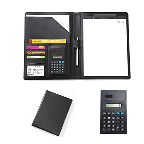 PU-Sitzungskarte, A4 Pu Leder Klemmbrett Ordner Organizer Portfolio Multicolor(Black) von QCKNKMGG