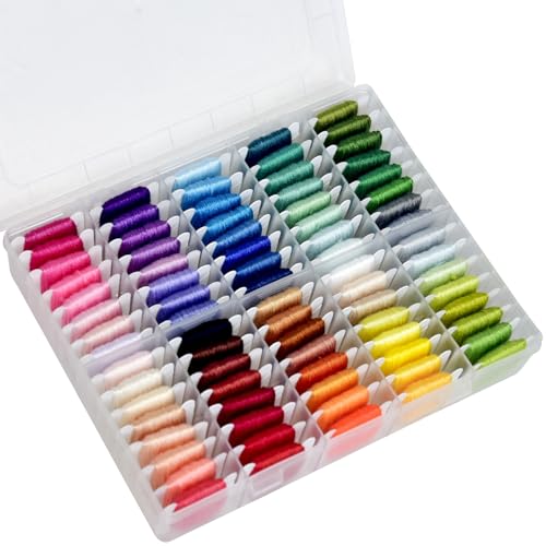 Freundschaftsarmband String Kit String Armband Herstellung Kit mit 80 Knäueln Sticktwist Kreuzstich Garn mit Aufbewahrungsbox von QCZKB