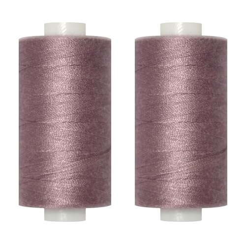 Nähgarn (dunkles antikes Mauve, 2 Spulen) von QCZKB
