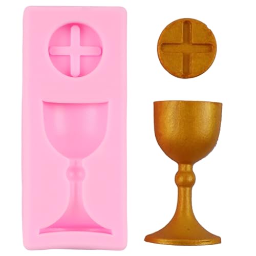 QDMOLDS Silikonformen für die Heilige Kommunion, Kelch, Fondant, Kuchendekoration, Cupcake-Topper, Polymerton, Süßigkeiten, Gummipaste, QMK100 QDMOLDS Silikonformen für die Heilige Kommunion, Kelch, Fondant, Kuchendekoration, Cupcake-Topper, Polymerton, Süßigkeiten, Gummipaste, QMK100 von QDMOLDS