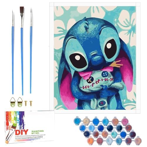 QDUODUO Malen Nach Zahlen für Kinder, Junior und Erwachsene Anfänger, 40x50cm Große Cartoon Painting Basteln Kit mit Leinwand Pinseln Acrylpigment, DIY Gemälde Bastelset für Jungen Mädchen ab 6 Jahre QDUODUO Malen Nach Zahlen für Kinder, Junior und Erwachsene Anfänger, 40x50cm Große Cartoon Painting Basteln Kit mit Leinwand Pinseln Acrylpigment, DIY Gemälde Bastelset für Jungen Mädchen ab 6 Jahre von QDUODUO