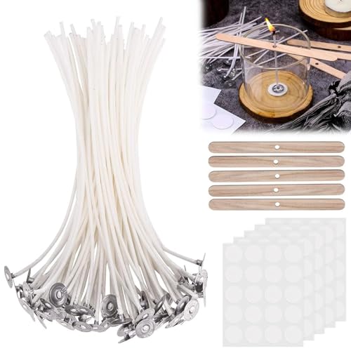 100 Stück Kerzendocht, Cotton Candle Wick, Kerzen Dochte, Kerzenherstellung Zubehör, Kerzendochte für Kerzen, Kerzendocht Set, Kerzendocht Kerzenherstellung Zubehör, Dochte für Kerzen, 10CM 100 Stück Kerzendocht, Cotton Candle Wick, Kerzen Dochte, Kerzenherstellung Zubehör, Kerzendochte für Kerzen, Kerzendocht Set, Kerzendocht Kerzenherstellung Zubehör, Dochte für Kerzen, 10CM von QEEROYO