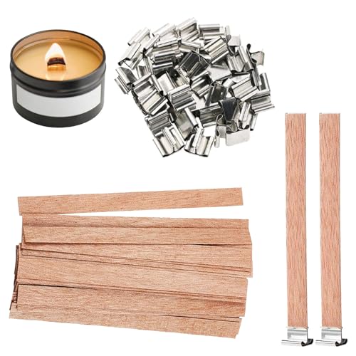 Kerzendochte mit 25 PCS Eisenständer, Kerzen Machen Holzdocht, Docht für Kerzen Holz Kerze, Docht Kerzen Dochte, Kerzendochte für Dicke Kerzen, für Kerzenherstellung DIY Handwerk 13 x 130mm Kerzendochte mit 25 PCS Eisenständer, Kerzen Machen Holzdocht, Docht für Kerzen Holz Kerze, Docht Kerzen Dochte, Kerzendochte für Dicke Kerzen, für Kerzenherstellung DIY Handwerk 13 x 130mm von QEEROYO