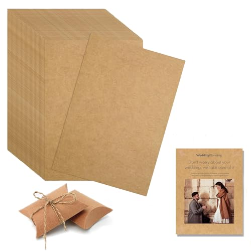Kraftpapier A4 Brauner Karton, 50 StückBrown Natural Craft Card, Naturkartonpapier im Exakten, A4 Recycling Papier, 230g/m² Papier für Einladungen, Speisekarten, Bastelarbeiten, DIY Karten Kraftpapier A4 Brauner Karton, 50 StückBrown Natural Craft Card, Naturkartonpapier im Exakten, A4 Recycling Papier, 230g/m² Papier für Einladungen, Speisekarten, Bastelarbeiten, DIY Karten von QEEROYO
