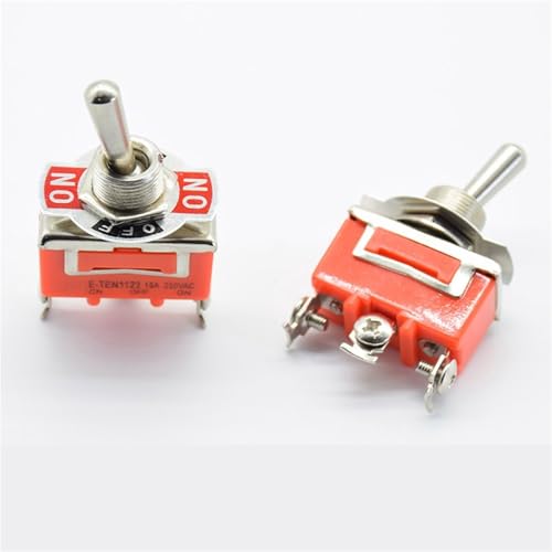 Kippschalter, 12 V, robust, Ein-/Ausschalter, Auto, Metall, SPDT, SPST, P0.05, 15 A, 250 V, Klemme, 1 Stück(1pc ON OFF ON) von QEJBQKWU