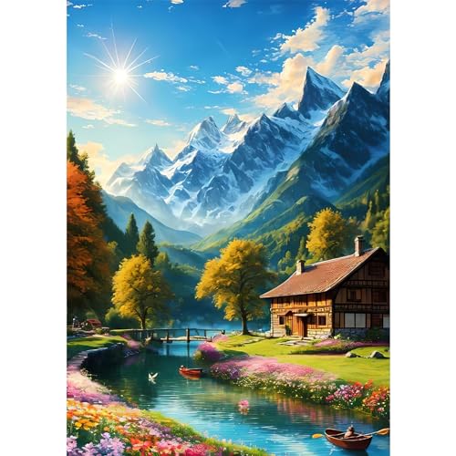 QENSPE 5D Diamond Painting Landschaft Diamant Painting Bilder Kit Erwachsene, Natur Szenerie Diamond Art Set DIY Full Diamant Kunst Malerei Kreuzstich Set Home Wand Geschenk Dekor 30x40cm QENSPE 5D Diamond Painting Landschaft Diamant Painting Bilder Kit Erwachsene, Natur Szenerie Diamond Art Set DIY Full Diamant Kunst Malerei Kreuzstich Set Home Wand Geschenk Dekor 30x40cm von QENSPE