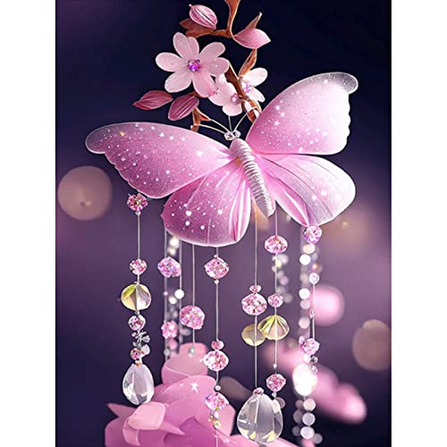QENSPE 5D Diamond Painting Set Rosa Schmetterling Diamant Painting Bilder Blumen Diamond Art Erwachsene Full DIY Diamant Kunst Malerei Stickerei Set Kreuzstich Bilder Home Wand Dekor 30x40cm QENSPE 5D Diamond Painting Set Rosa Schmetterling Diamant Painting Bilder Blumen Diamond Art Erwachsene Full DIY Diamant Kunst Malerei Stickerei Set Kreuzstich Bilder Home Wand Dekor 30x40cm von QENSPE